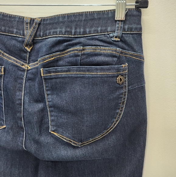 Democracy Ab technology Jeans Womens 12 Dark Blue Denim Skinny Ankle - Picture 4 of 10